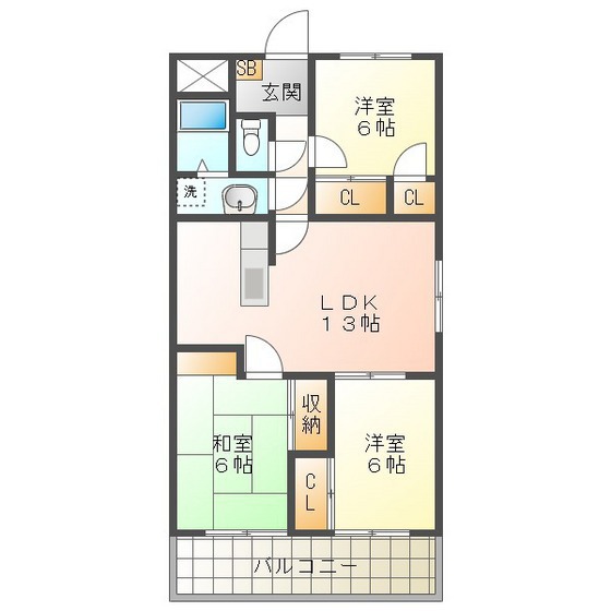 プロミネント四日市の間取り