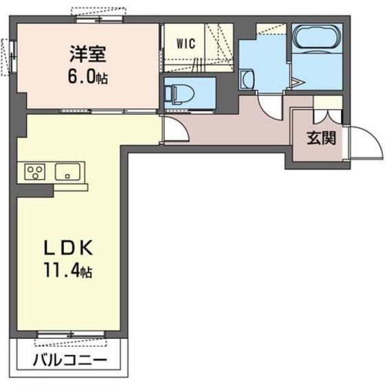 シャーメゾン庵の間取り