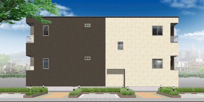 建物外観　パース使用