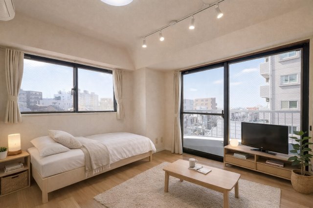 居室・リビング　家具配置イメージ画像です