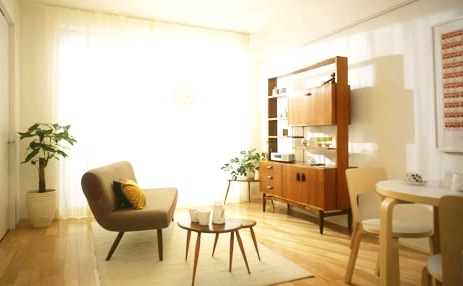 居室・リビング　モデルルーム参照