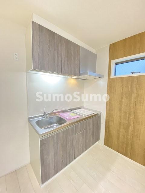 キッチン　コンパクトなキッチンで掃除もラクラク