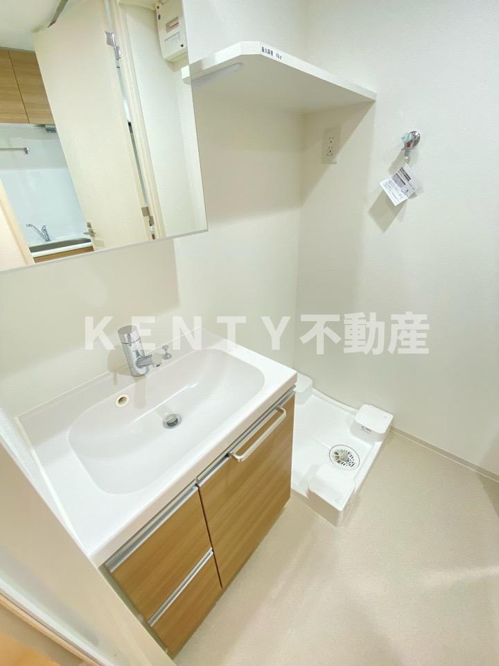 洗面設備　広い洗面スペース