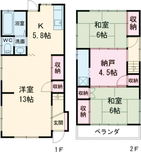 東京都北区王子4ー8ー10戸建の間取り写真