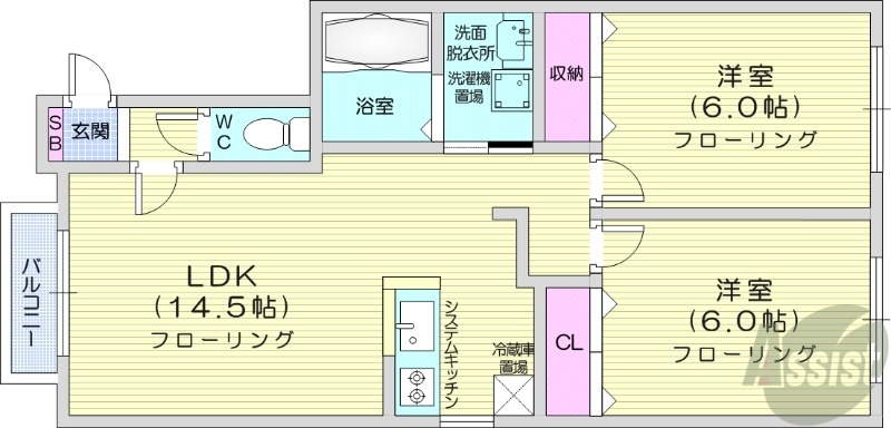 アヴニール2の間取り写真