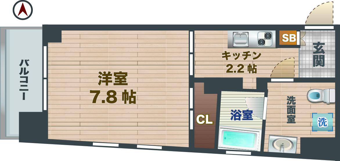 ＪＲ中央線 荻窪駅 徒歩10分 5階建 築20年の間取り写真