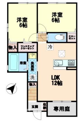 ＪＲ牟岐線 阿波富田駅 徒歩53分 2階建 築17年の間取り写真