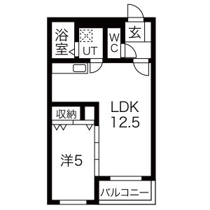 ハートフルマンションB&Aの間取り写真