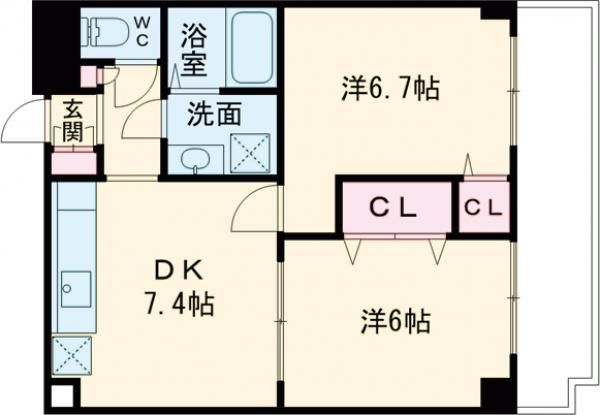 ルブニール西郷の間取り写真