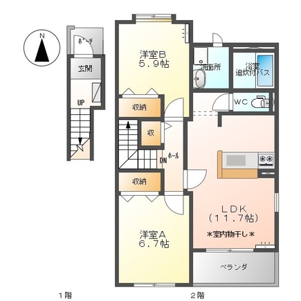 クレアK 201の間取り写真