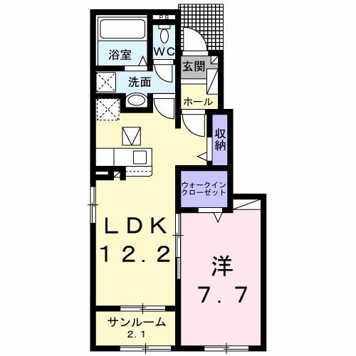 ルパルク Iの間取り写真