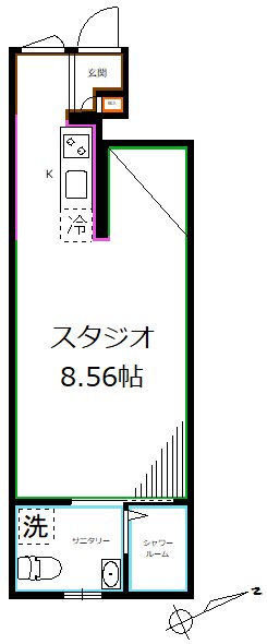 西武新宿線 都立家政駅 徒歩5分 2階建 築12年の間取り写真