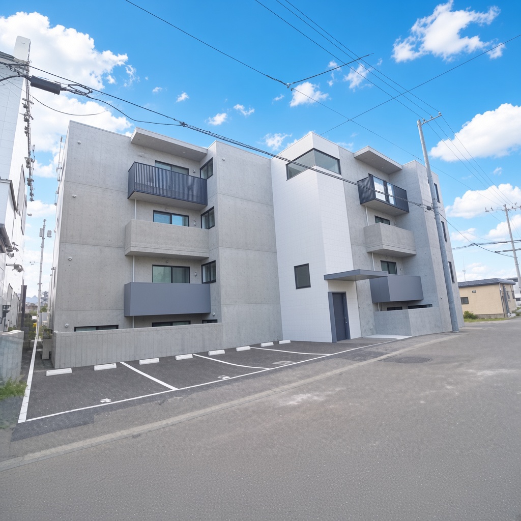 建物外観　ネット無料・エアコン等設備充実のお部屋です♪