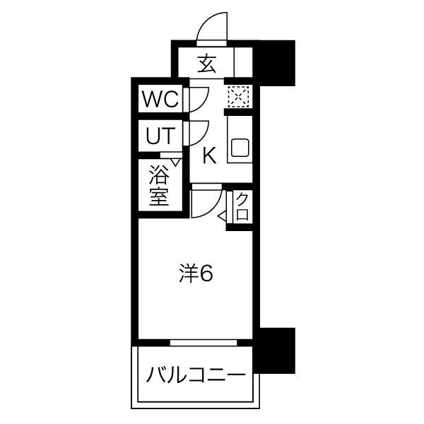 プレサンス南堀江の間取り写真