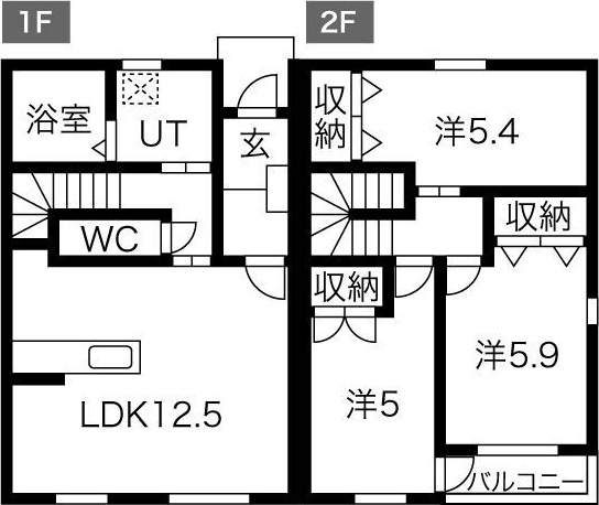 オアシス宮東A棟の間取り写真