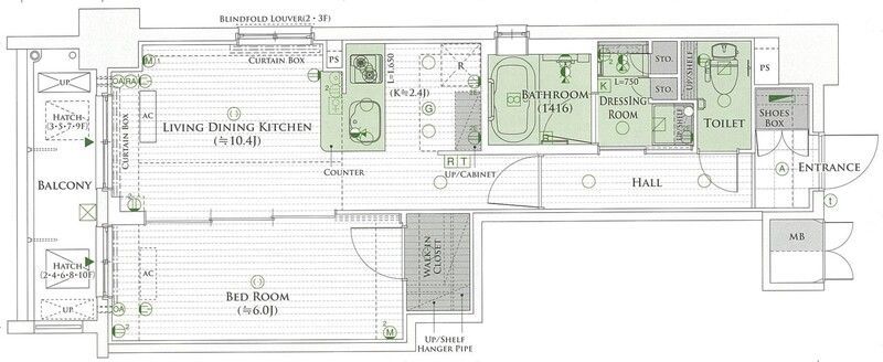 エステムプラザ名古屋D.C.2027の間取り写真