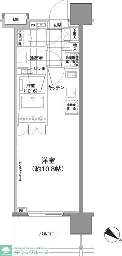 東京メトロ半蔵門線 渋谷駅 徒歩8分 12階建 築16年の間取り写真