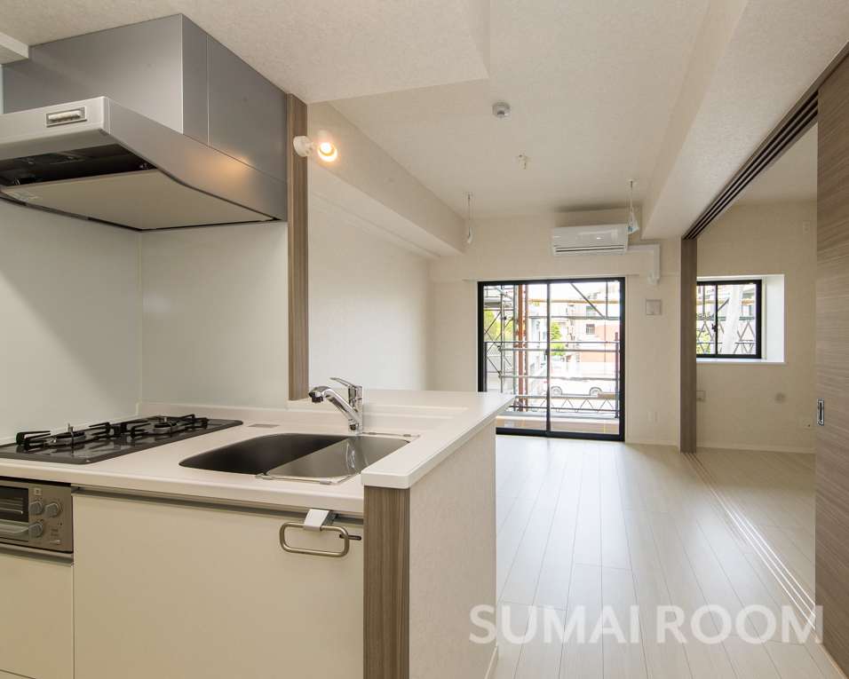 キッチン　キッチンからの眺め