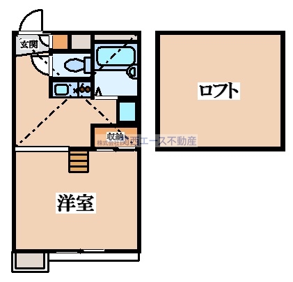 レオパレスFUKONO弐番館の間取り