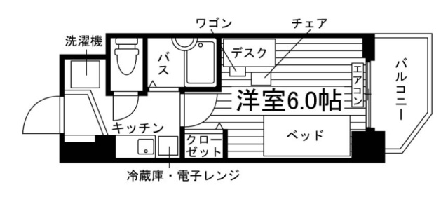 学生会館 Campus terrace Kindaimae[食事付きの間取り