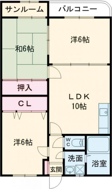 セレーヌ赤田の間取り