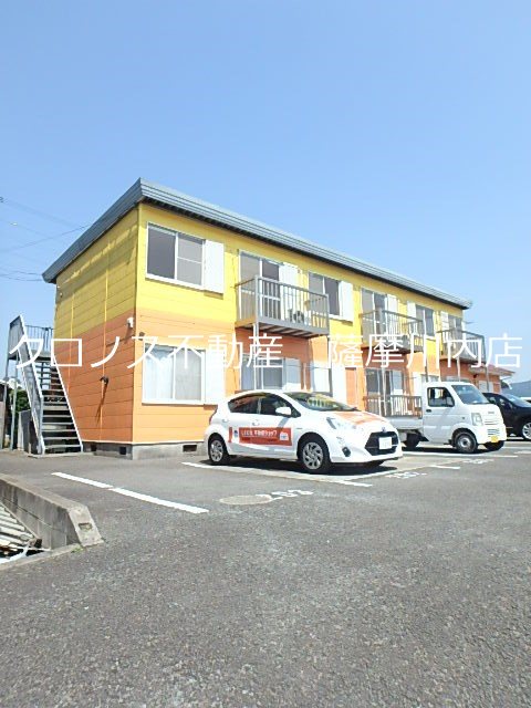 薩摩川内市宮崎町のアパートの建物外観