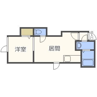北海道札幌市白石区本通１６丁目南（アパート）の賃貸物件の間取り