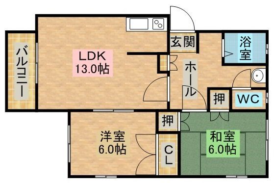 ファミーユ田上の間取り