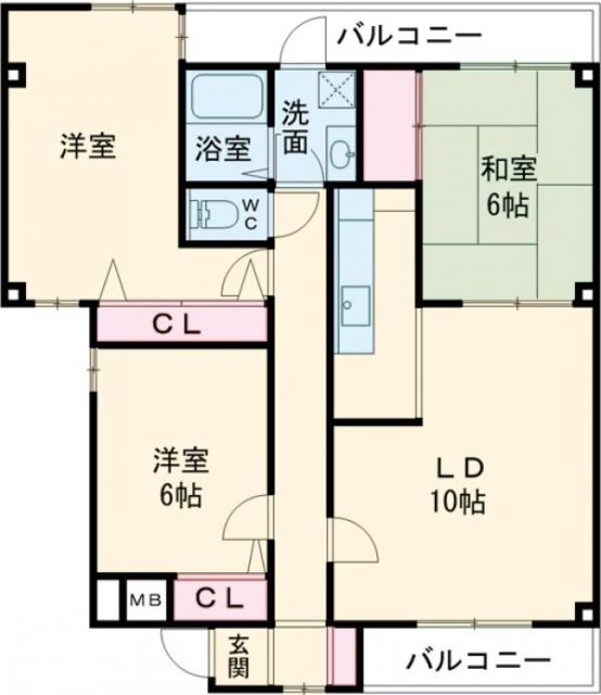 プランドール加古川の間取り