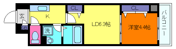 ラパンすみよしの間取り