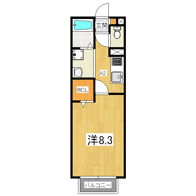 スタシオン東野・アクシスA棟の間取り