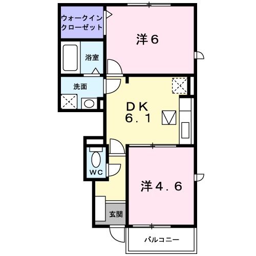 ライジング　サンIの間取り