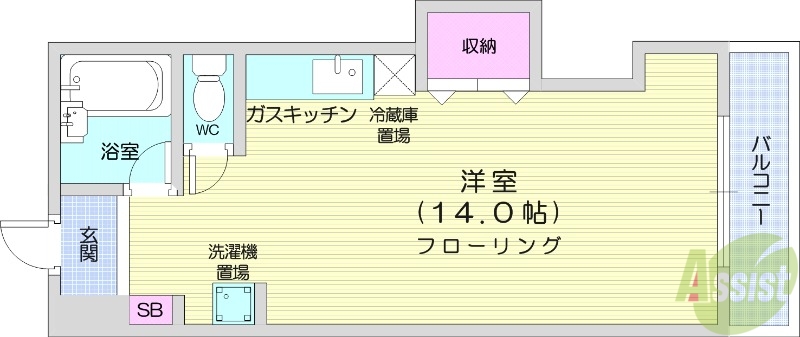 スイーズS4の間取り