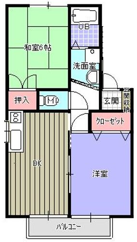 【セジュール栄Bの間取り】