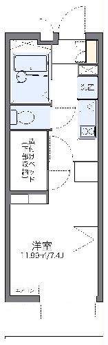 レオパレスペニーレーンの間取り