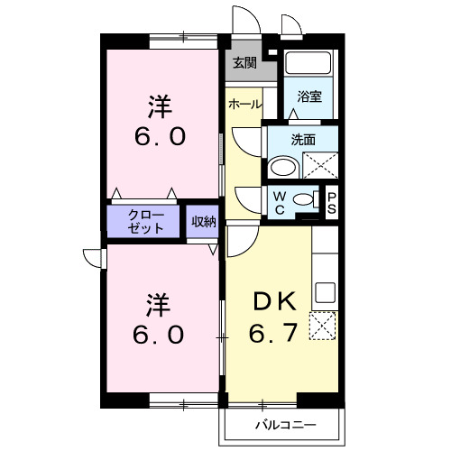 ハウスフォーレストの間取り