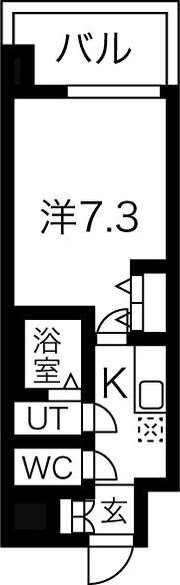 大阪市淀川区木川東のマンションの間取り