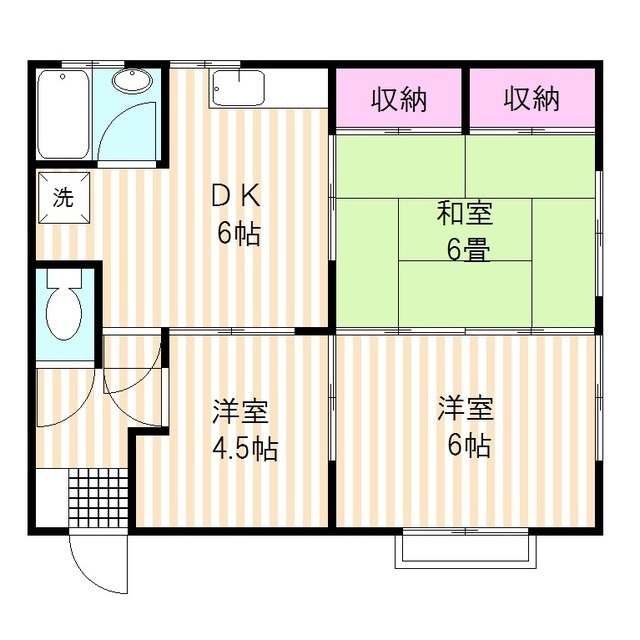 第２伏見コーポの間取り