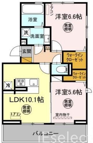 市原市五井のアパートの間取り