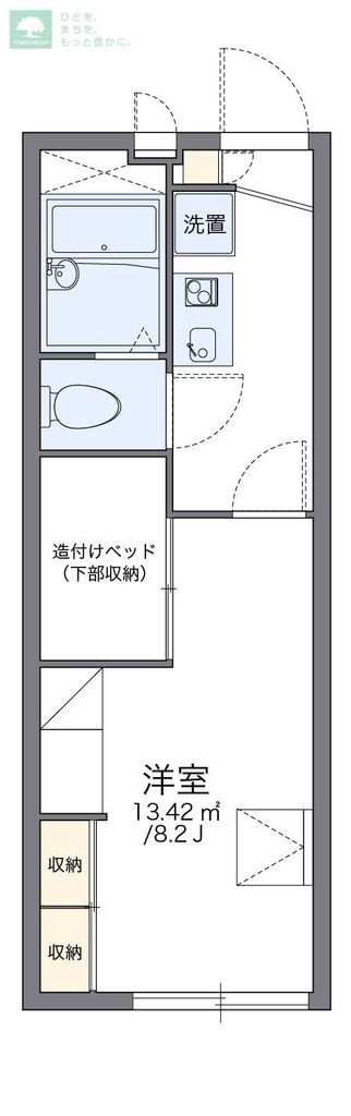 レオパレスピエナの間取り