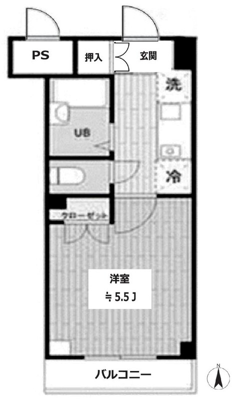 スカイコート神楽坂第２の間取り