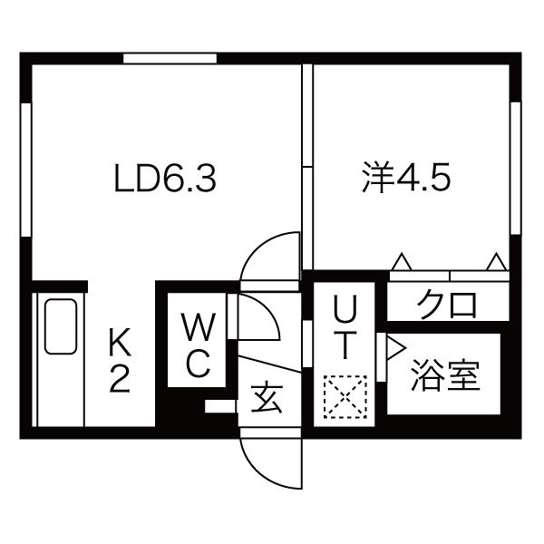 ブランノワールNordの間取り