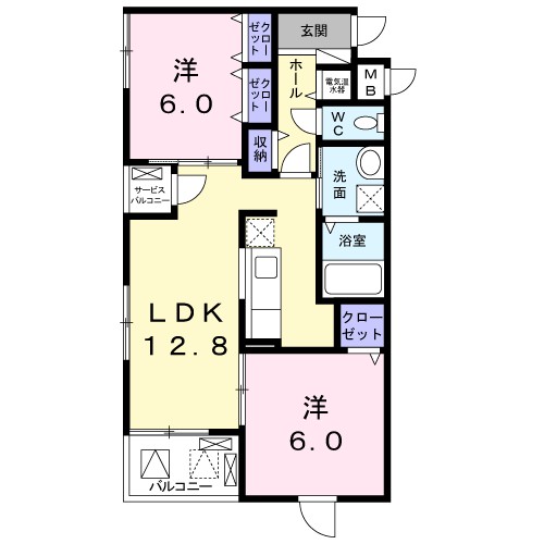 ラフレシールIIの間取り