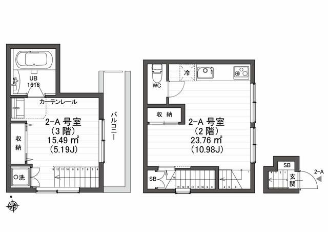 クラソ都立大学の間取り