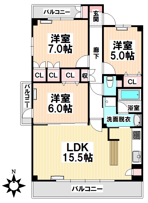 ステラートシティ桜山の間取り