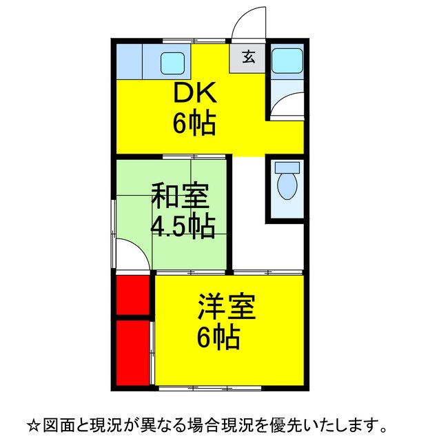 コーポ山口の間取り