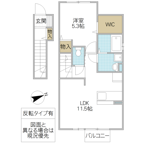 ソレアード Bの間取り