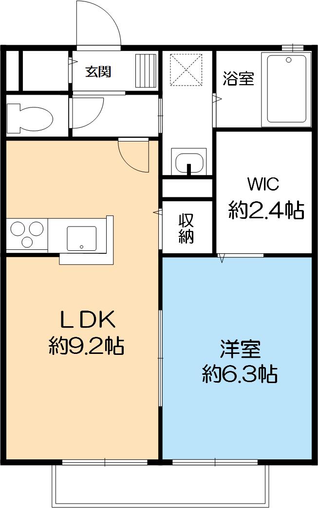 【サージュの間取り】