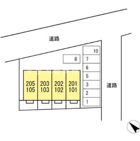 【Living 西岡崎の駐車場】