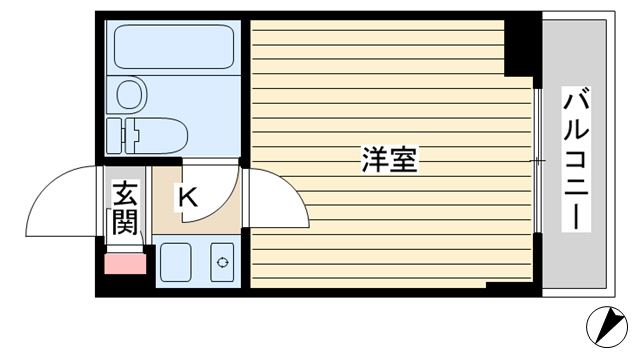 ライオンズマンション野毛山公園南の間取り